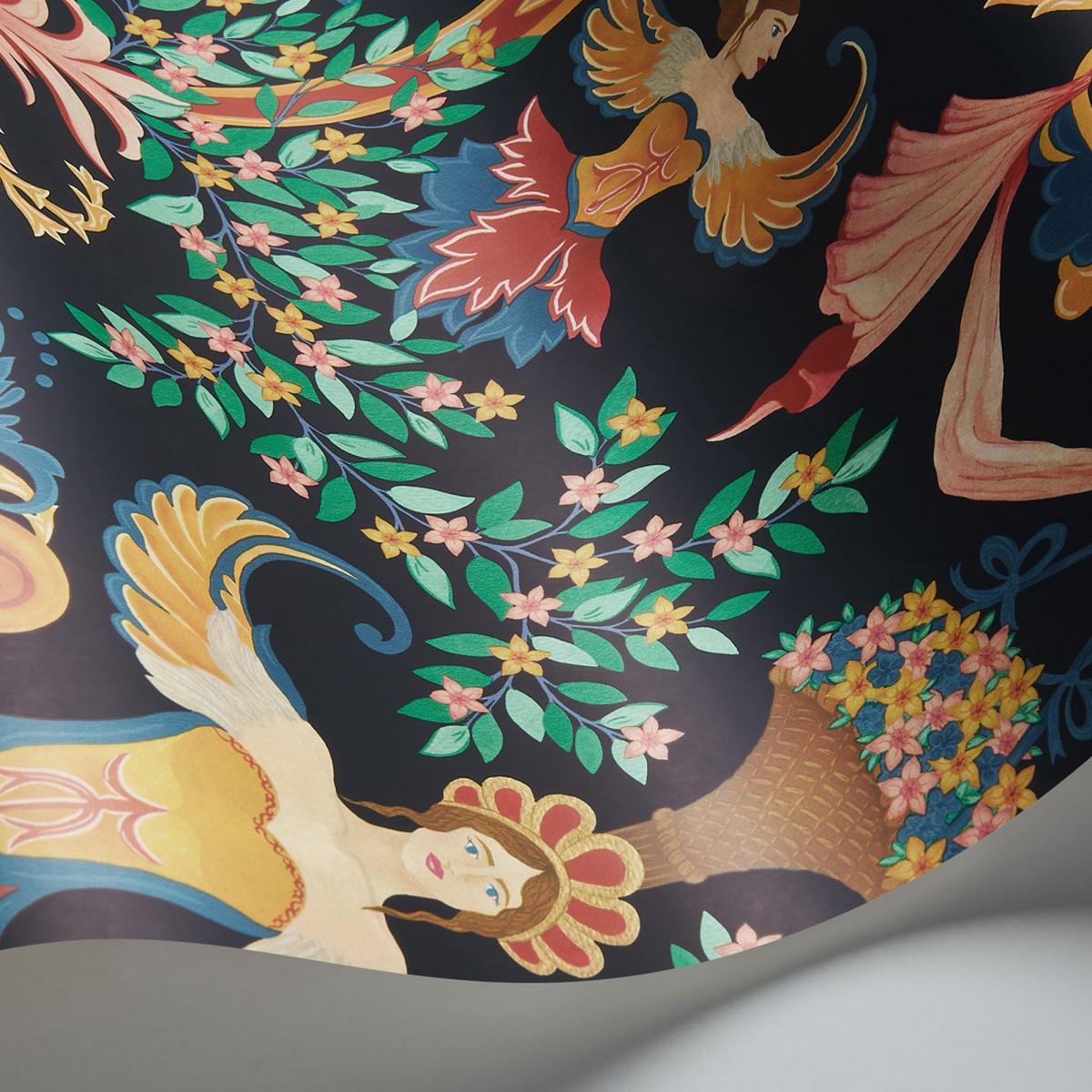 Chamber Angels Wallpaper 12027 by Cole & Son in Charcoal Multi Roll – image 2