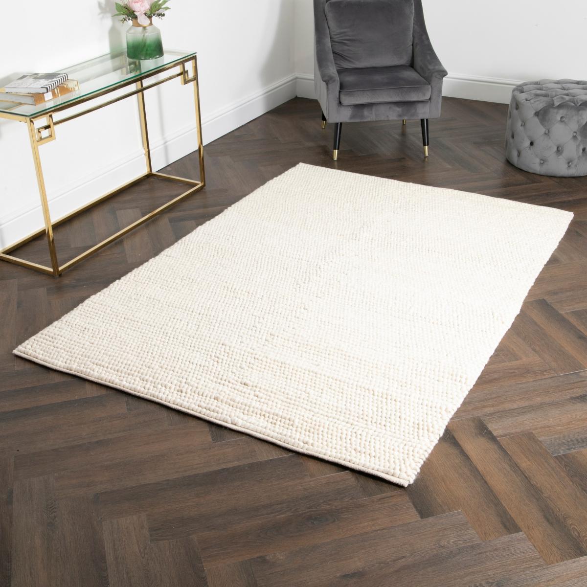 Berkeley Textured Wool Rugs in Cream200x300cm – image 1