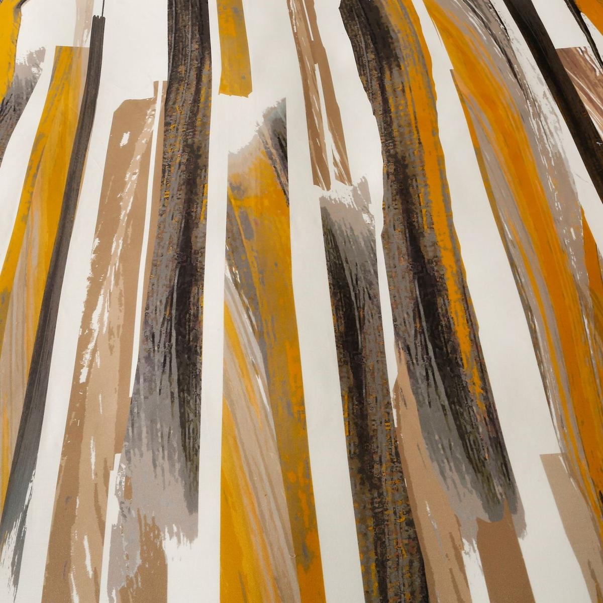 Brushstroke Modern Bedding Duvet Cover and Pillowcase in Ochre Yellow&nbsp;260x220cm – image 3