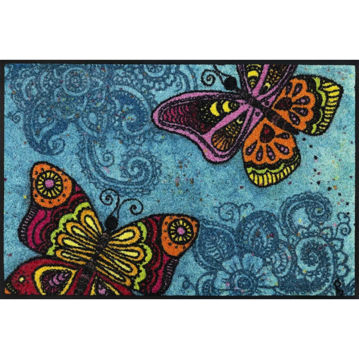Spread Your Wings Butterfly Washable Floor Mats in Blue Multi40x60cm – image 4