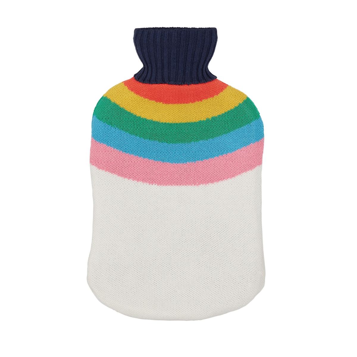 Rainbow Stripe Hot Water Bottle and Cover by Joules in Multi 2 – image 2