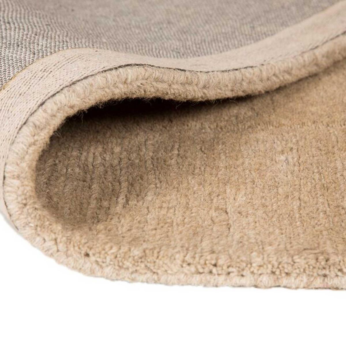 Tuscany Siena Border Plain Wool Rugs in Natural Beige 80x150cm – image 4