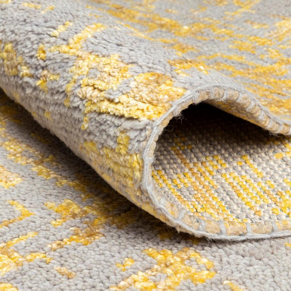 Reflect Luxury Abstract Rugs 234 001 700 by Ligne Pure in Grey Gold&nbsp;200x300cm – image 3