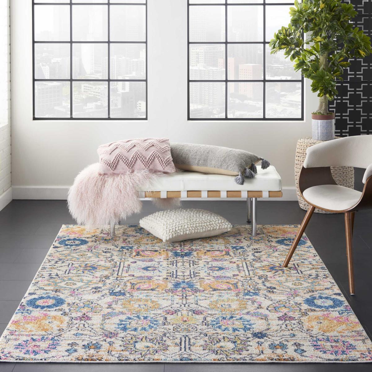 Passion Modern Persian Rugs PSN01 in Ivory Multicolour 160x221cm – image 1