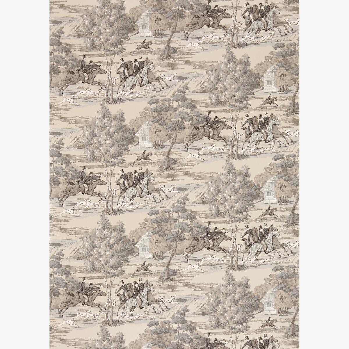 Tally Ho Wallpaper 214599 by Sanderson in Pearl Grey Roll