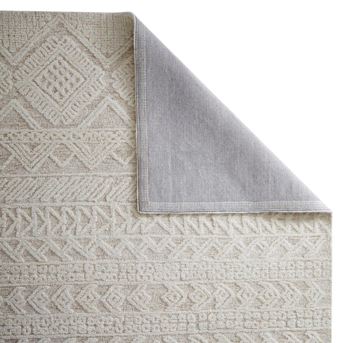 Hampton Provence Tribal Hand Tufted Wool Rug in Beige Ivory160x230cm – image 4