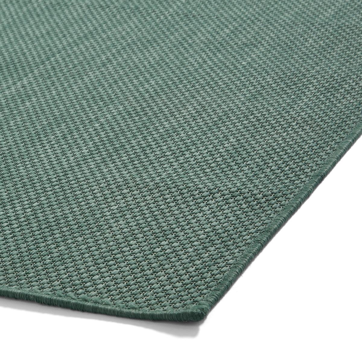 POP Plain Indoor Outdoor Boho Rug in Dark Green – image 2