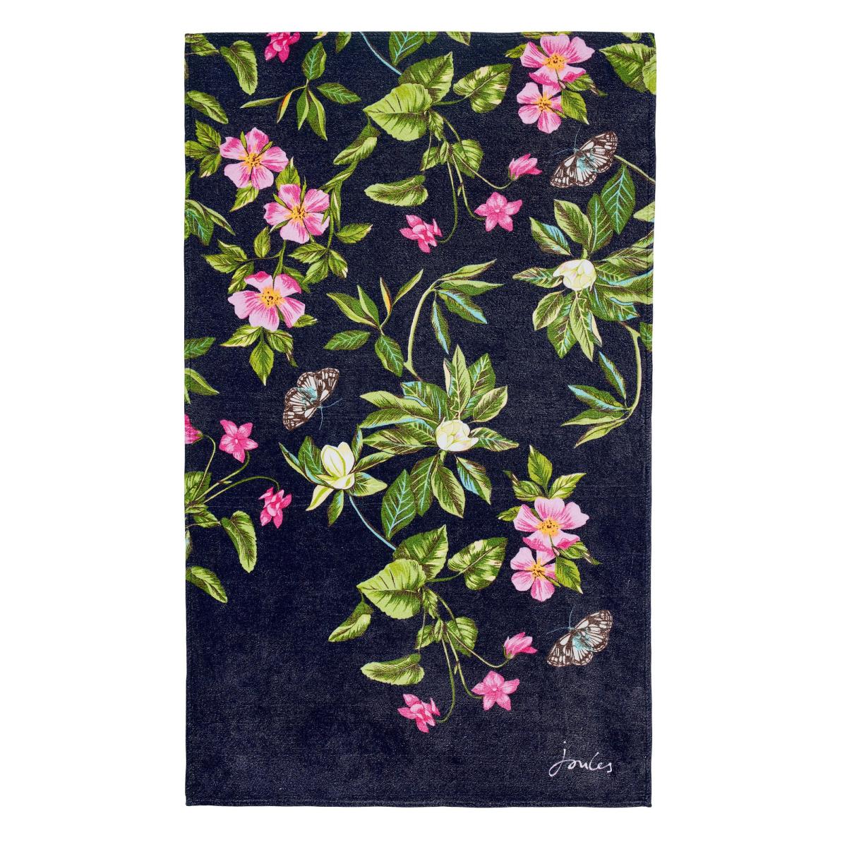 Botanical Floral Beach Towel by Joules in Navy Blue90x160cm – image 3