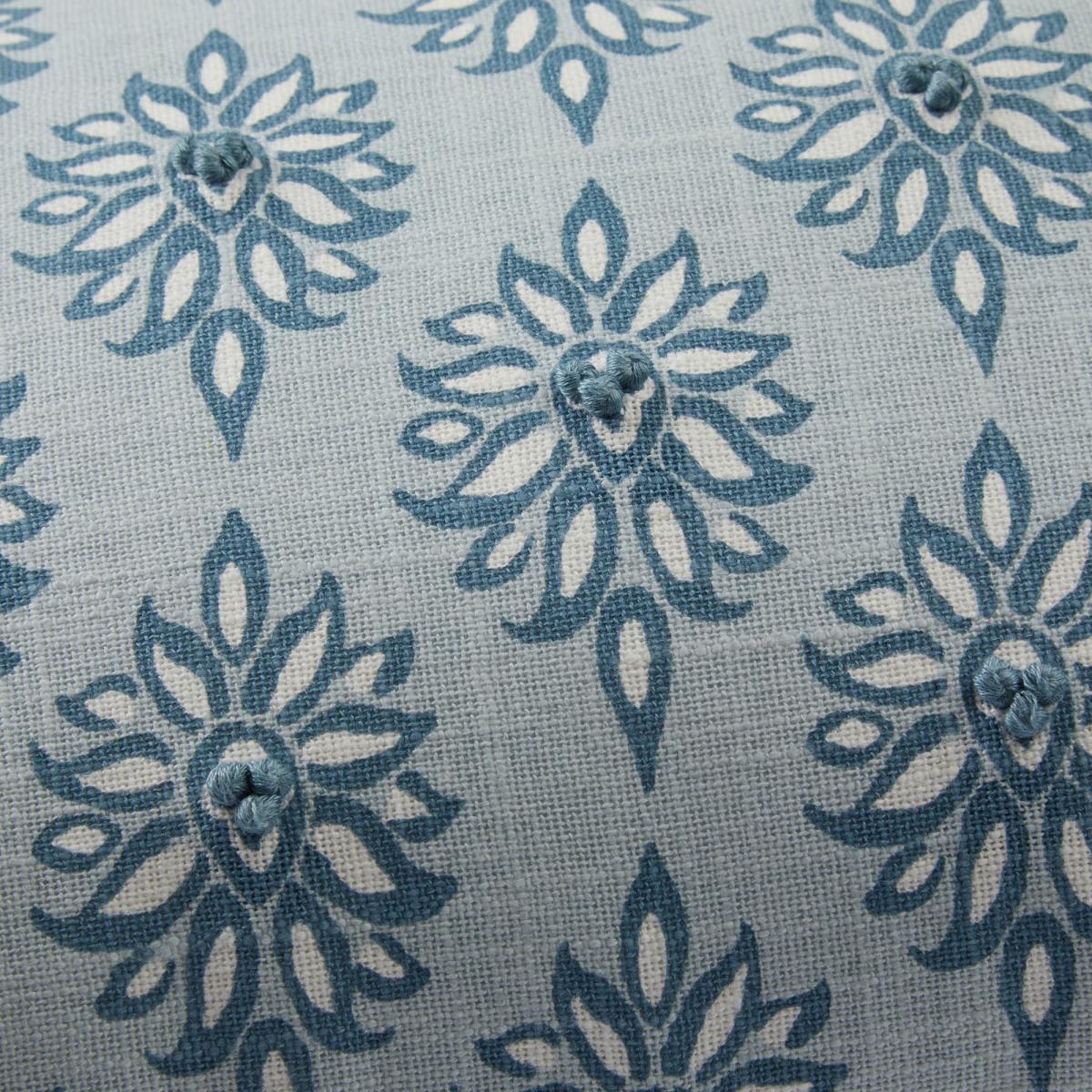 Gower Floral Cushion by Laura Ashley in Seaspray Blue30x50cm – image 2