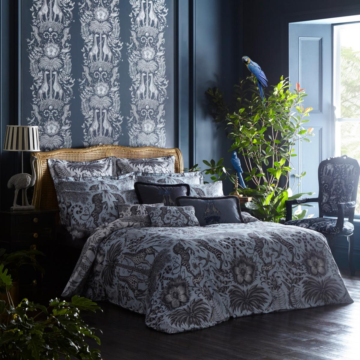 Kruger Unicorn Zebra And Giraffe Floral Bedding by Emma J Shipley220x230cm – image 2