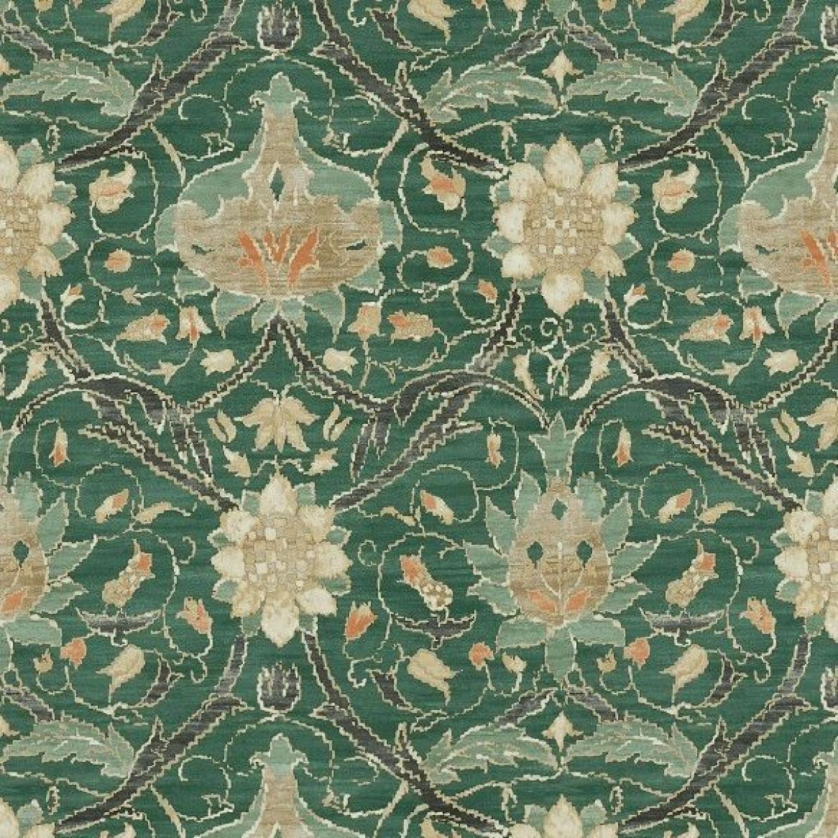 Montreal Wallpaper 216432 by Morris & Co in Forest Teal&nbsp;Roll – image 5