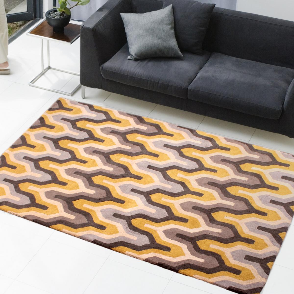 Marley Rugs in Grey & Yellow – image 1