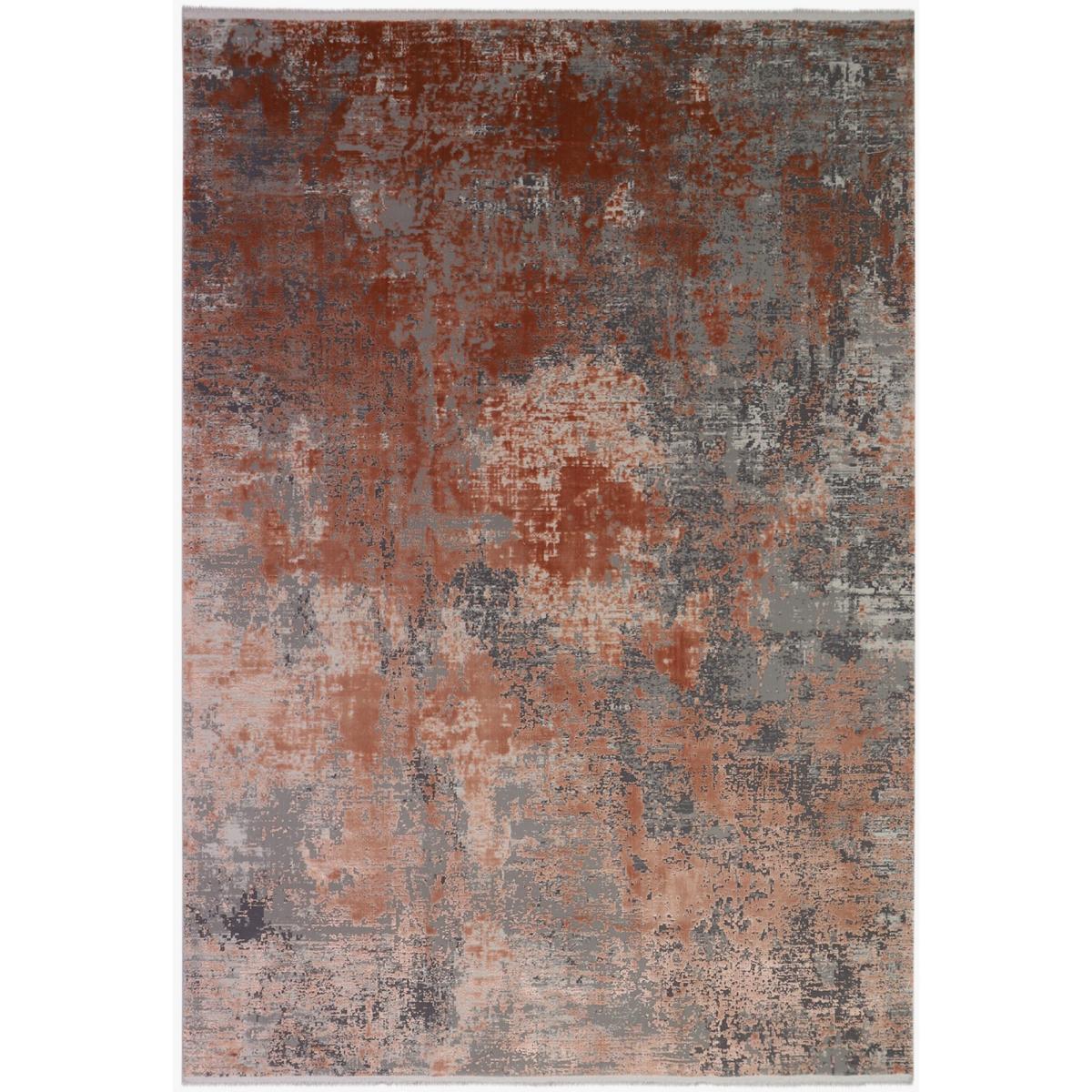 Luxury Toros Ombre Distressed Rug in Terracotta Orange240x340cm – image 5
