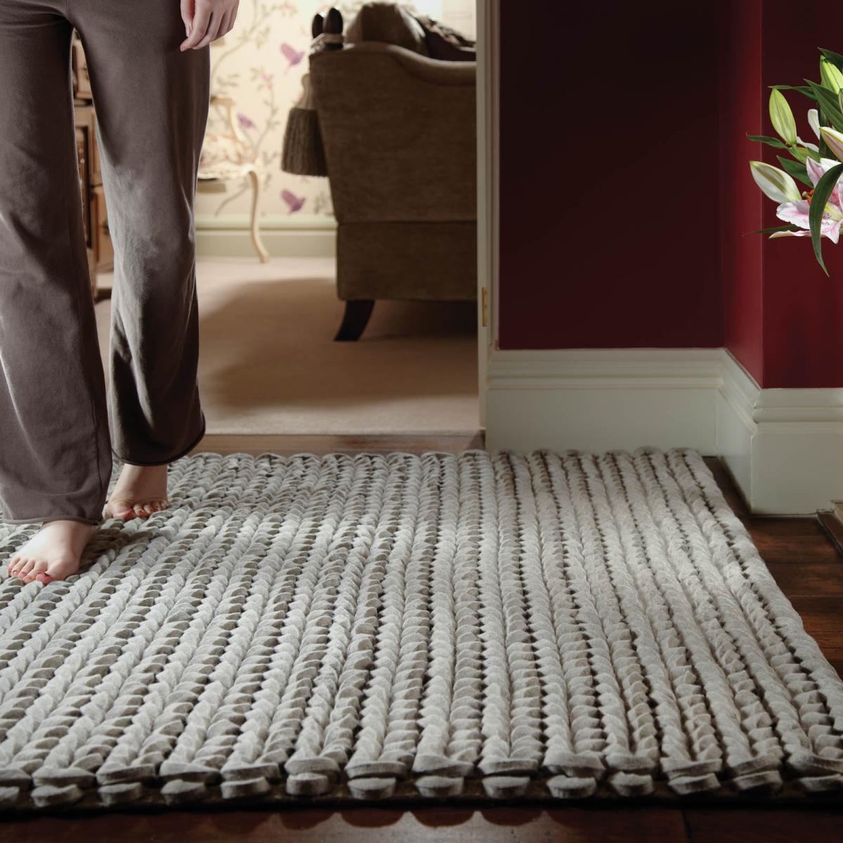Urbane Felted Wool Rugs in Grey Urbane Felted Wool Rugs in Whisper – image 1