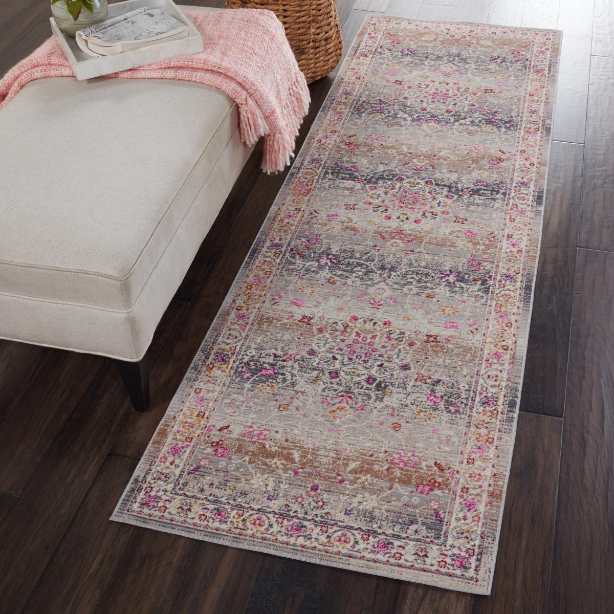 Vintage Kashan Runners VKA01 by Nourison in Grey 61x122cm – image 1