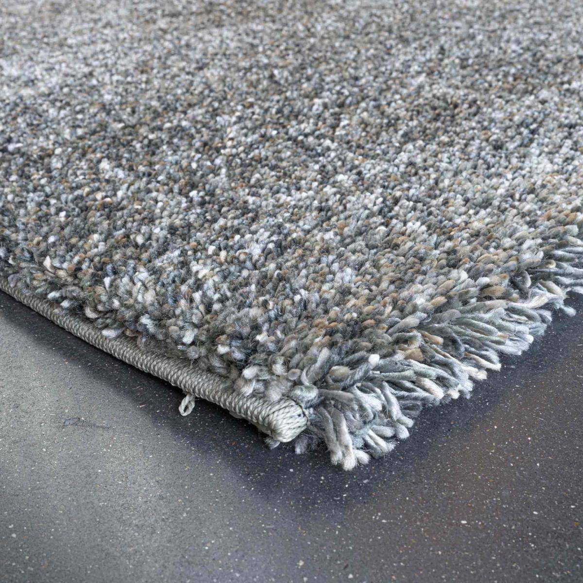 Coral Modern Speckled Shaggy Rugs 24001 4191 in Green80x150cm – image 4
