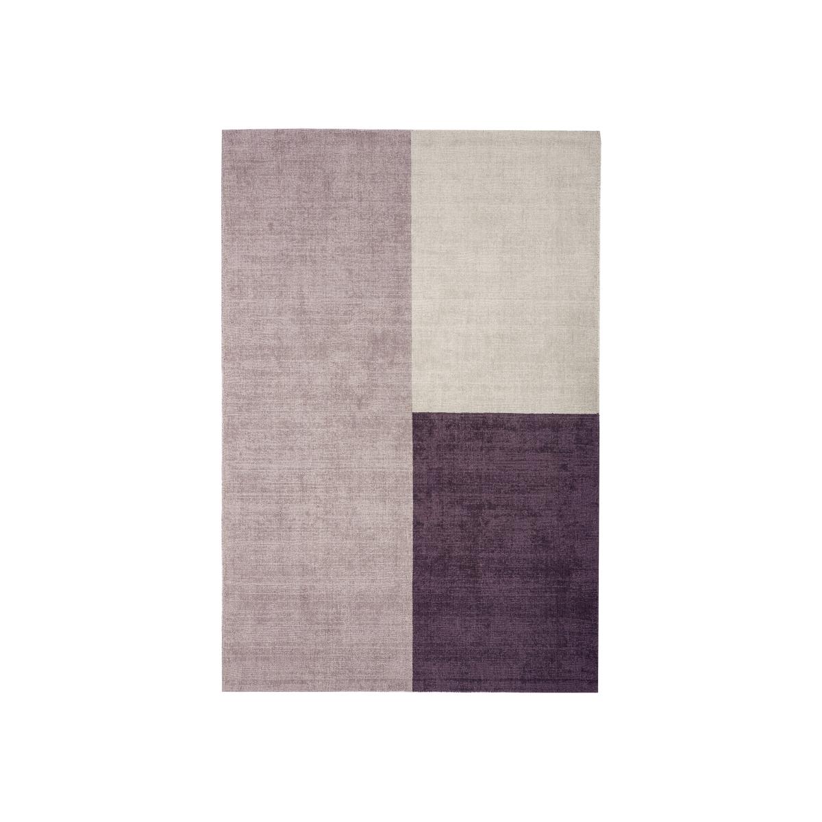 Blox Modern Geometric Wool Rugs in Heather Pink 160x230cm – image 1