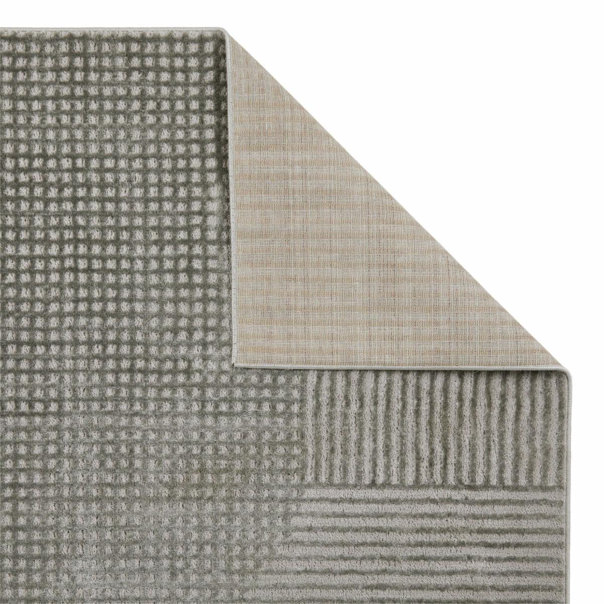 Manhattan 8120 W Runner Rugs in Plain Geometric Grey&nbsp;60x230cm – image 3