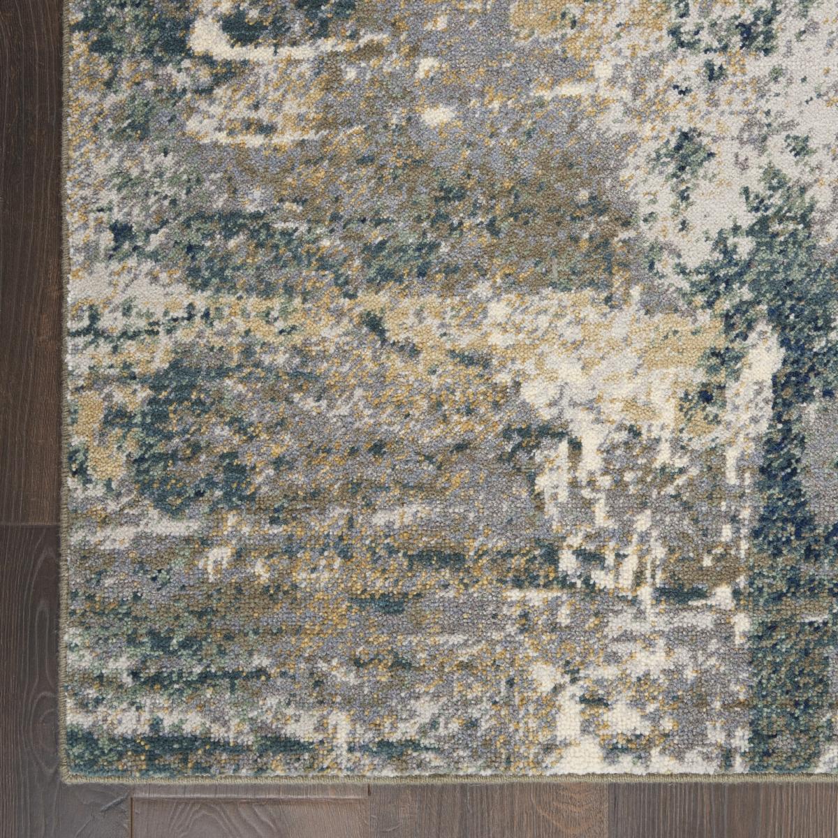 Modern Abstract Artworks Rugs ATW05 in Ivory and Navy Blue 290x381cm – image 5