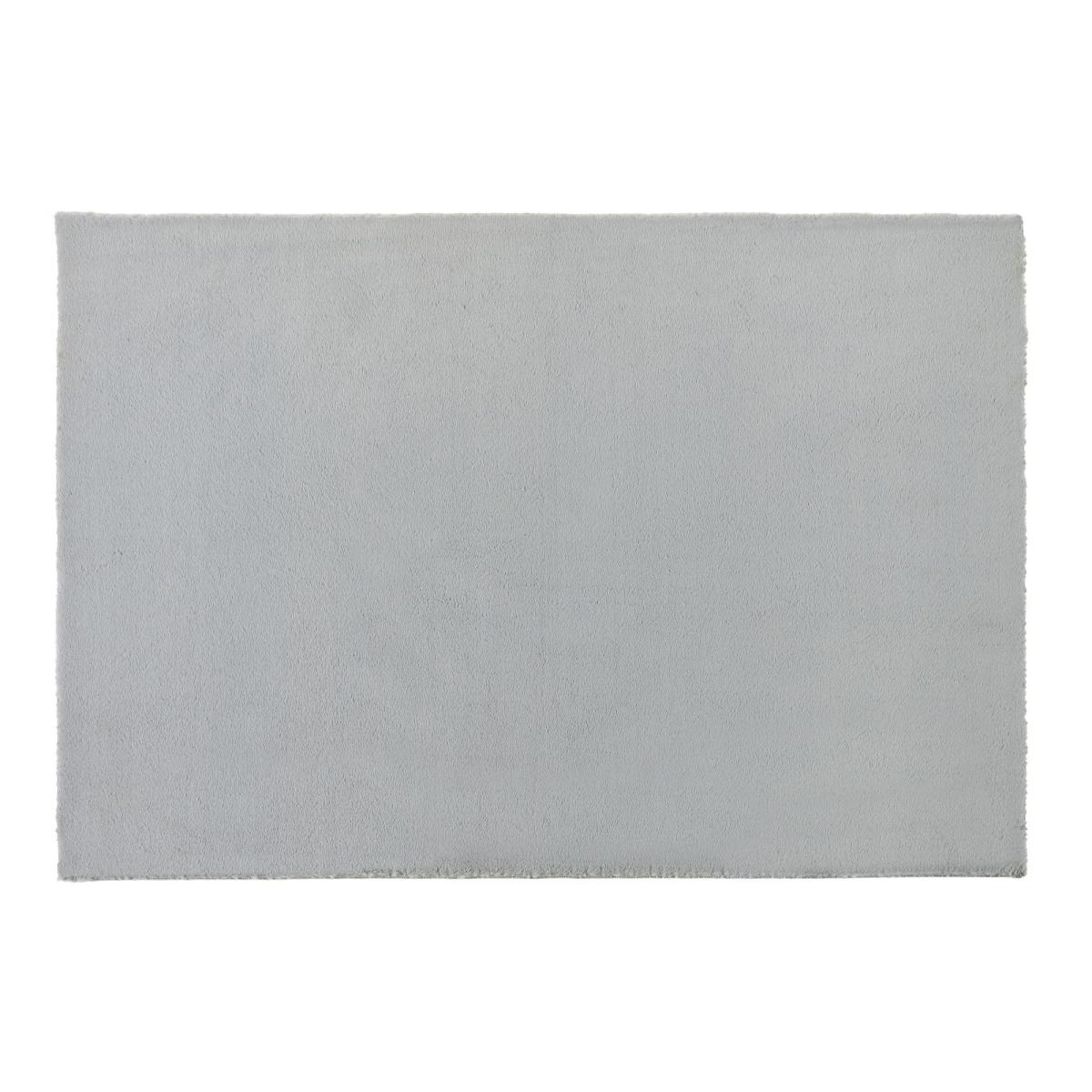Origins Washable Faux Fur Plain Rug in Grey 160x230cm – image 5