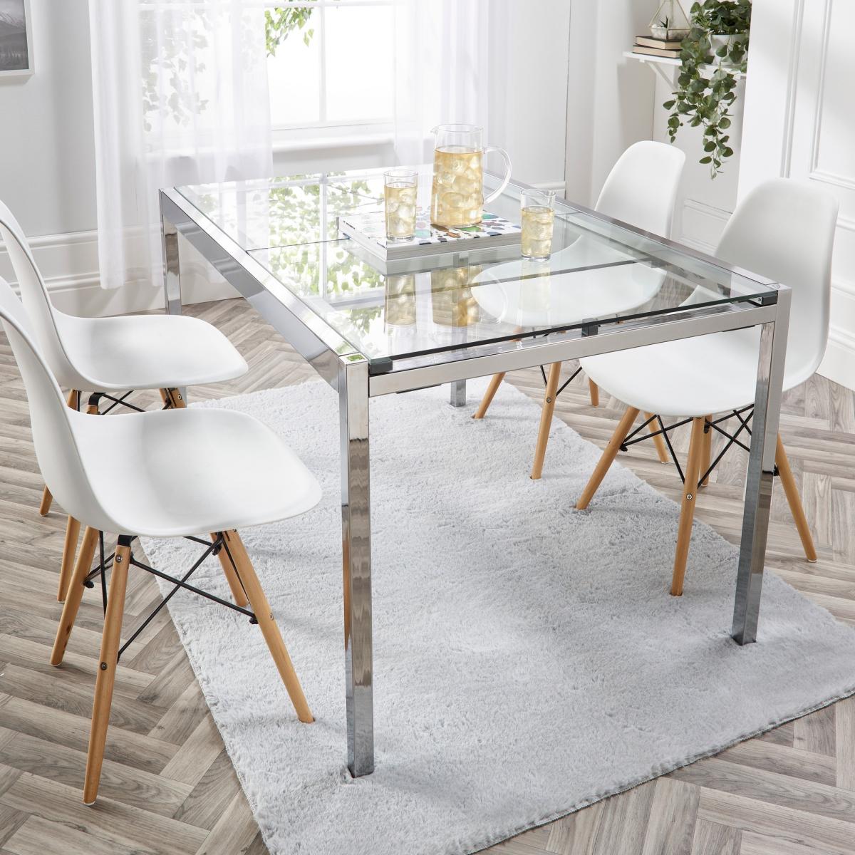 Origins Washable Faux Fur Plain Rug in Grey 160x230cm – image 1