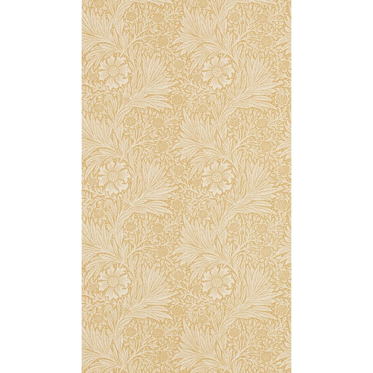 Marigold Wallpaper 210370 by Morris & Co in Cowslip Yellow Roll