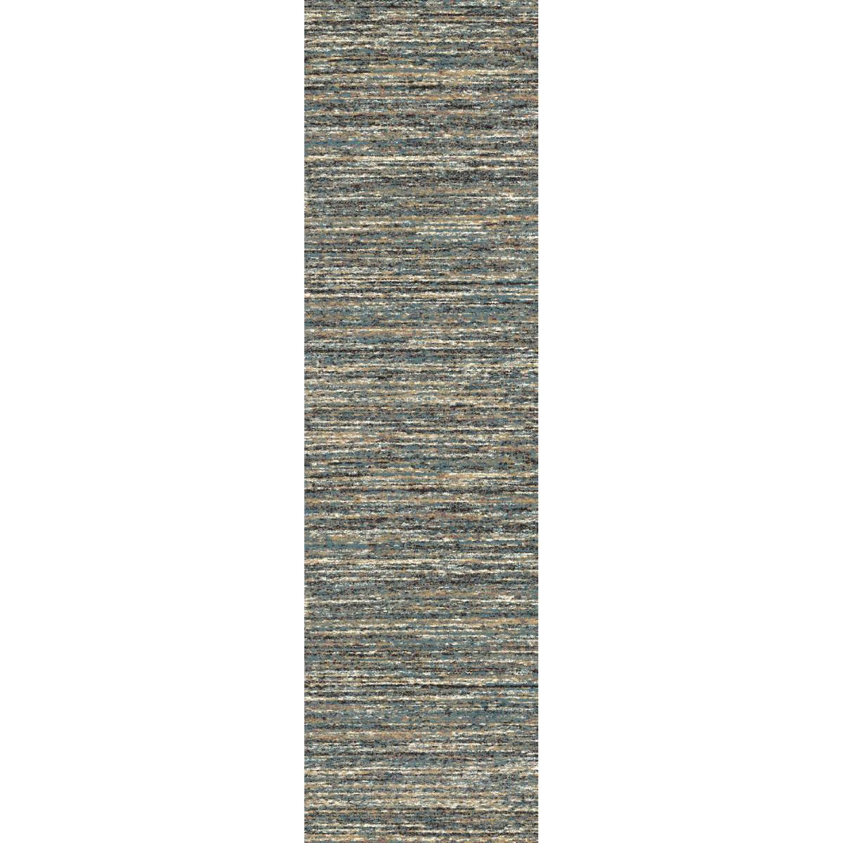 Mehari 23067 5949 Abstract Shaggy Runner Rugs in Blue&nbsp;67x240cm – image 5
