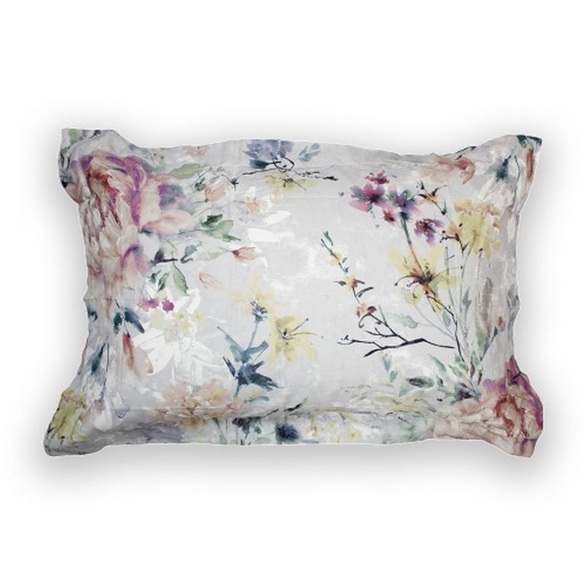 Eden Floral Bedding Duvet Cover and Pillowcase in Grey 260x220cm – image 4