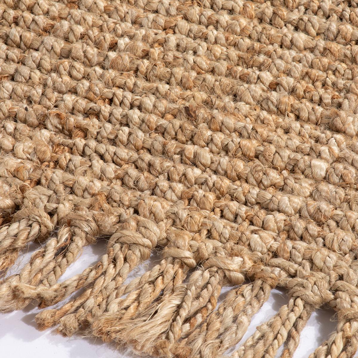 Whitefield Jute Boucle Tassel Runner Rug in Natural 60x230cm – image 4
