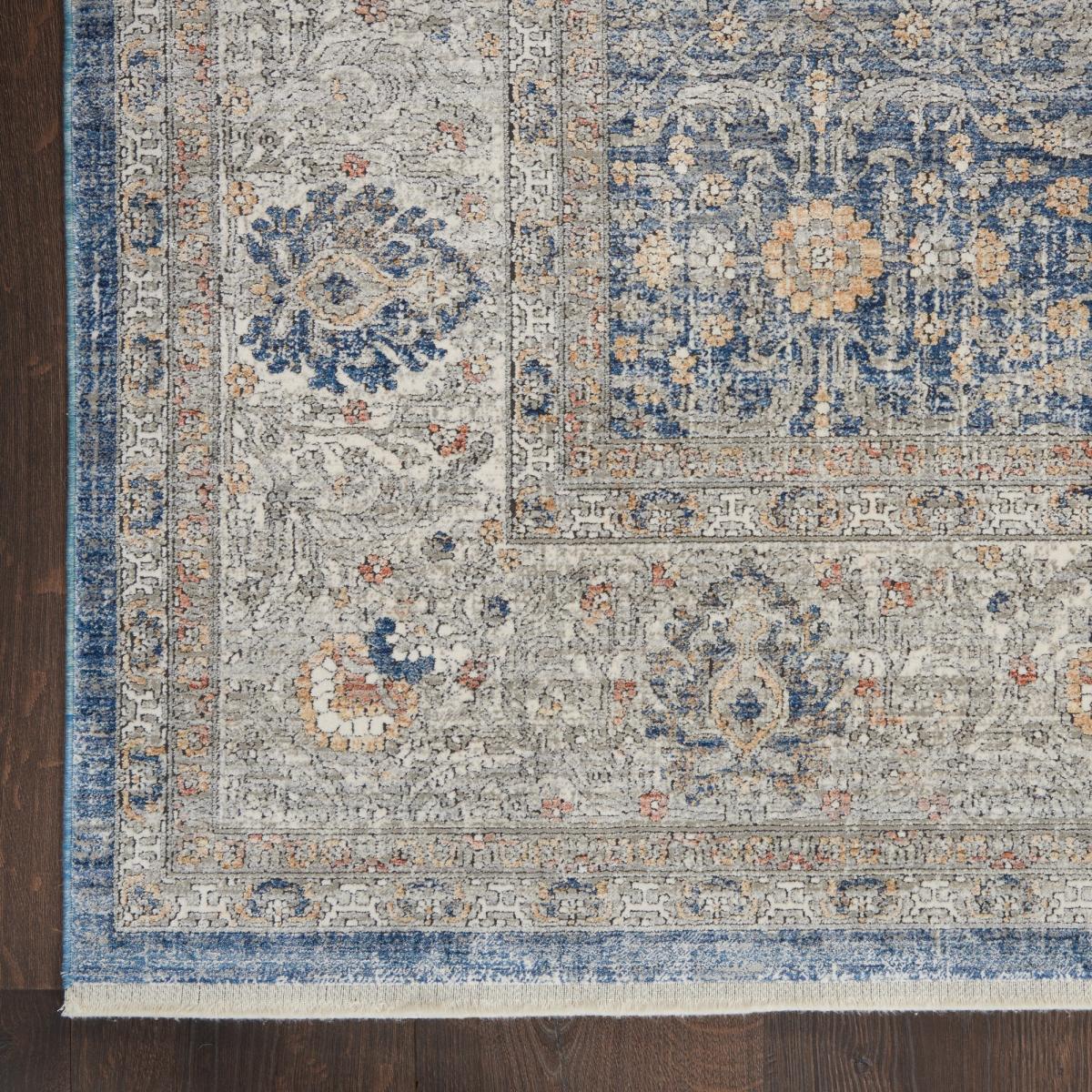 Starry Nights Traditional Medallion Rug STN08 in Light Blue 300x381cm – image 4