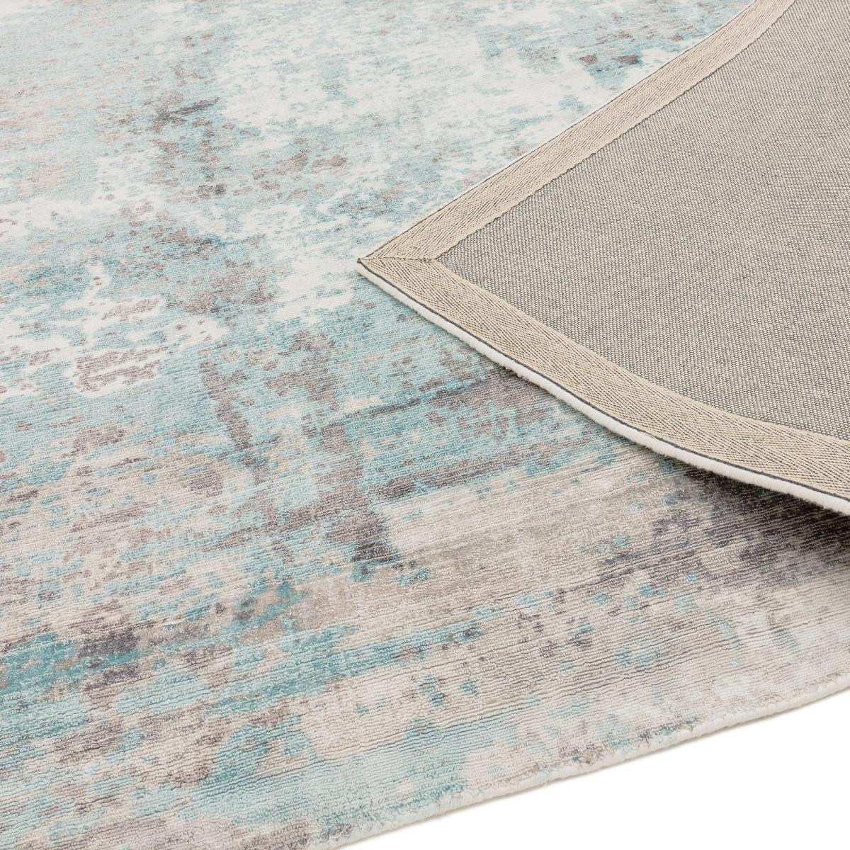 Gatsby Modern Abstract Metallic Viscose Rugs in Blue 240x340cm – image 4