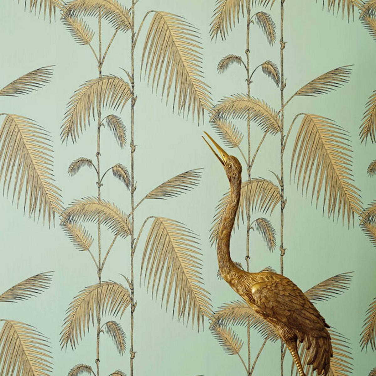 Palm Leaves Wallpaper 2006 by Cole & Son in Mint SandRoll