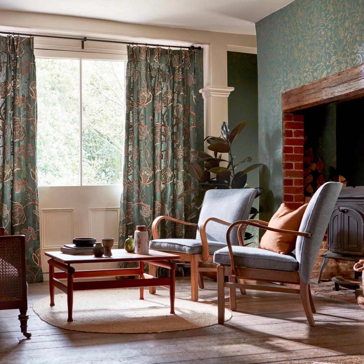 Middlemore Wallpaper 216695 by Morris & Co in Moss Gold Roll – image 3