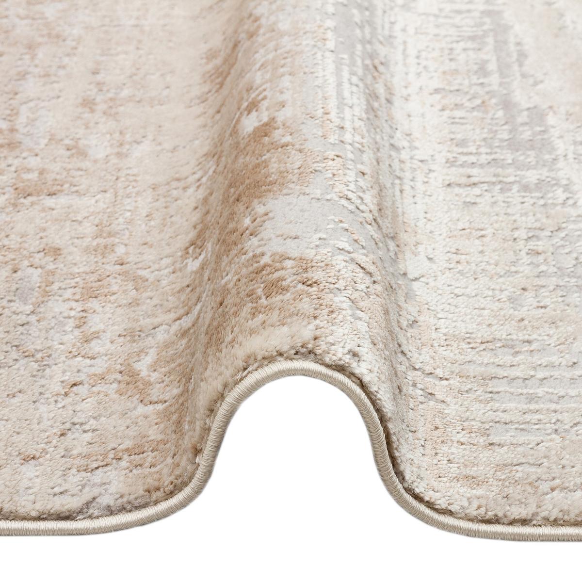 Luzon Abstract Rugs By Concept Loom LUZ809 in Ivory Taupe – image 2