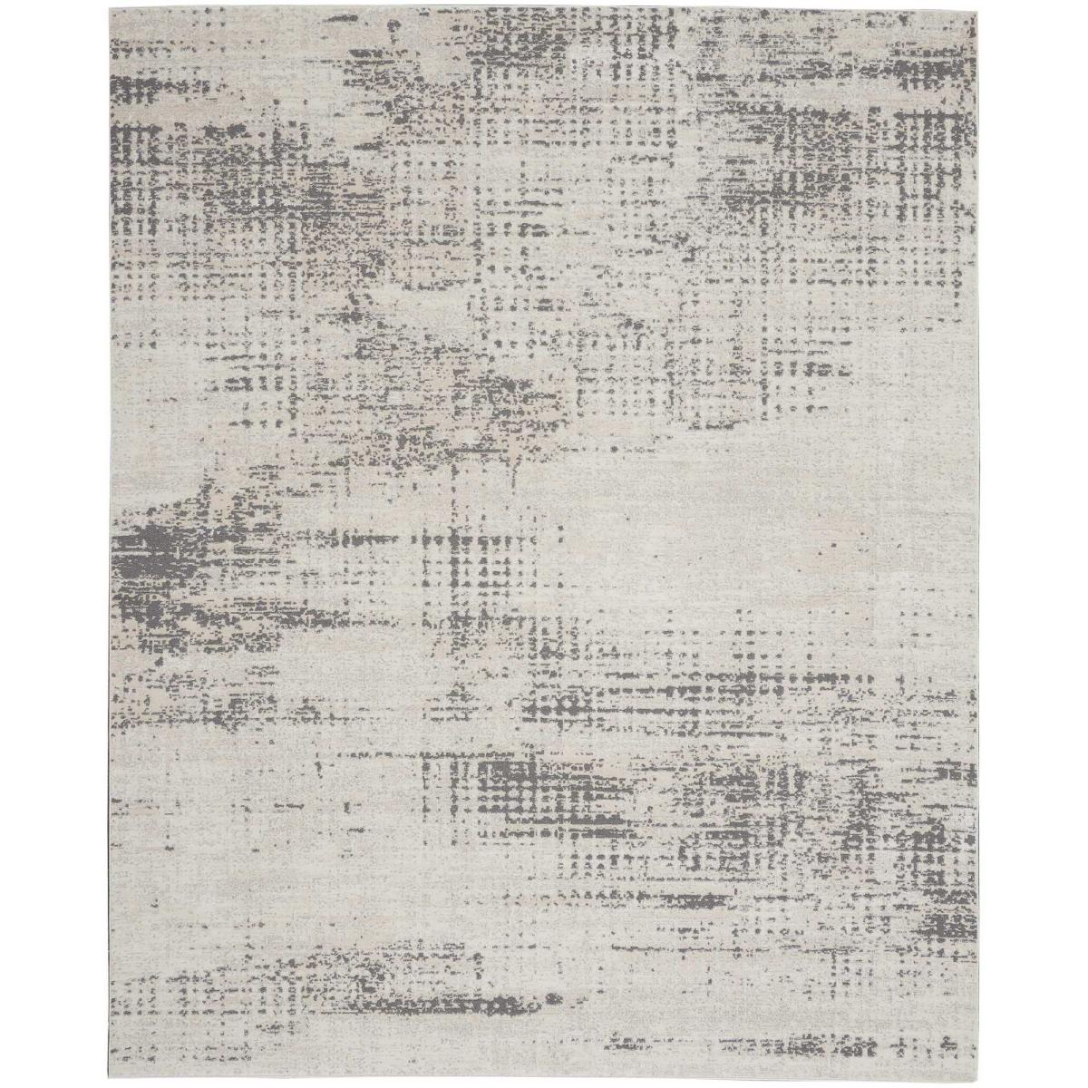 Rush Abstract Rugs CK953 by Designer Calvin Klein in Ivory Beige – image 2