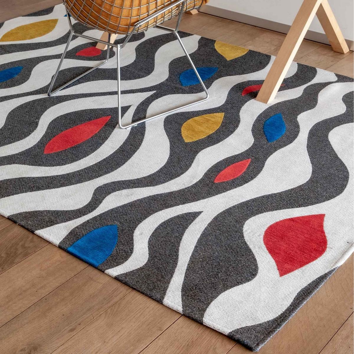 Louis De Poortere Designer Abstract Volute Rugs in 9224 Scroll – image 2