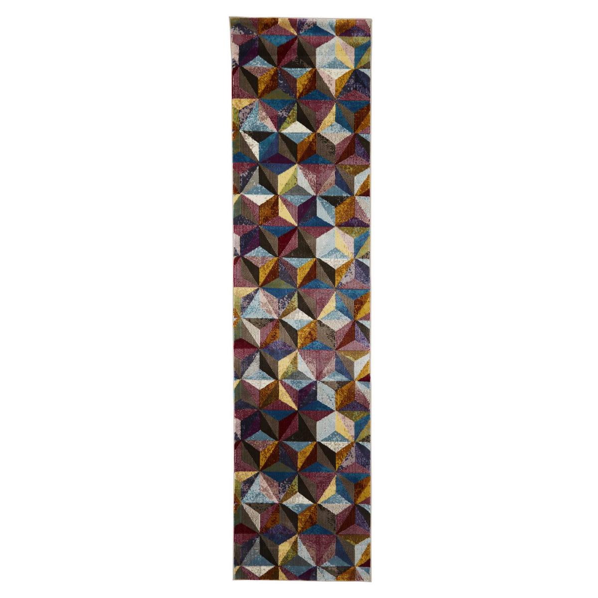 16th Avenue Multi-coloured Geometric Hallway Runner Rug 34A 60x230cm – image 4