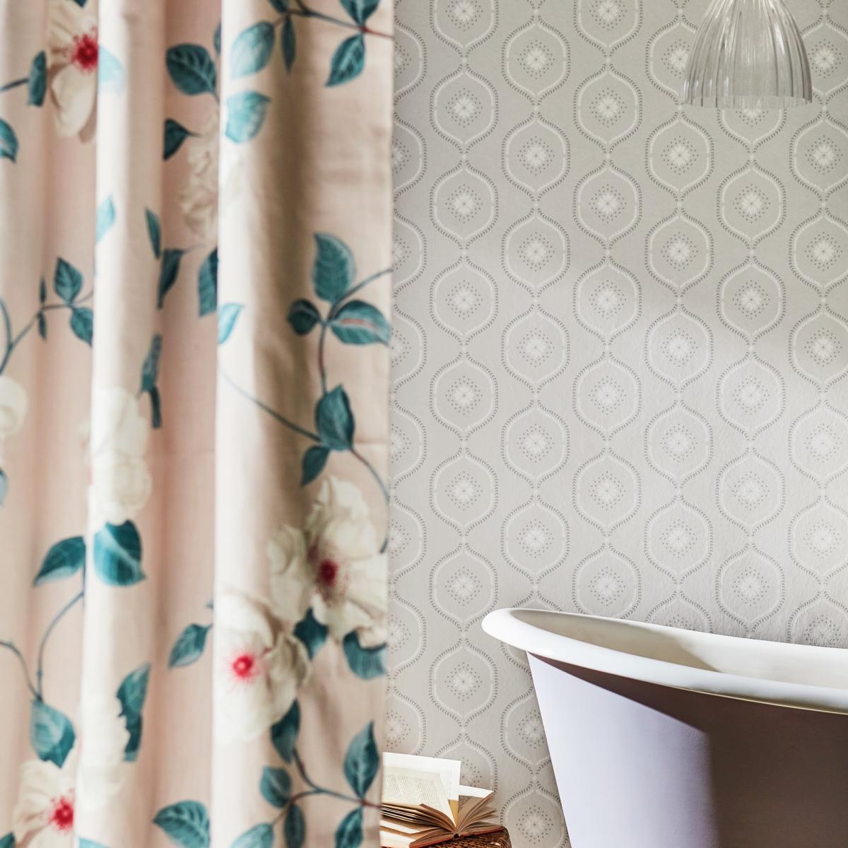 Milcombe Wallpaper 216881 by Sanderson in Powder Pink Roll – image 1