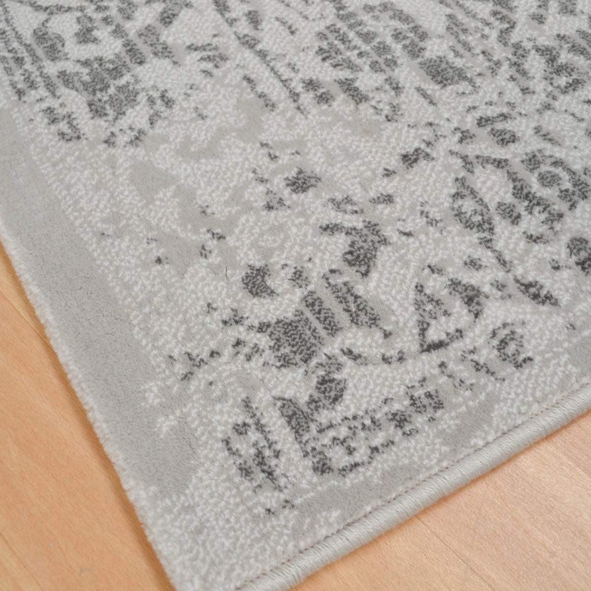 Victoriana Traditional Distressed Rugs in Silver Grey 200x290cm – image 2
