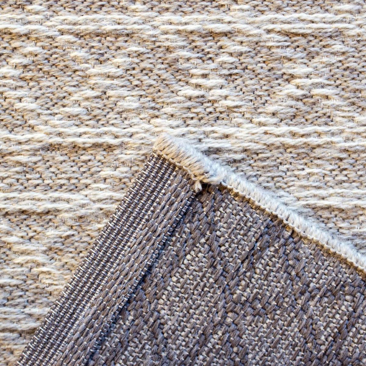 High Line Geometric Wool Rugs 99103 2007 in Light Gold 140x200cm – image 2