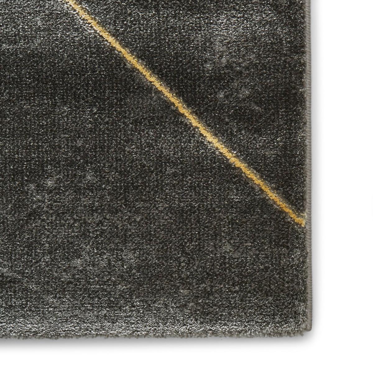 Craft 23486 Geometric Rugs in Dark Grey Gold 120x170cm – image 2