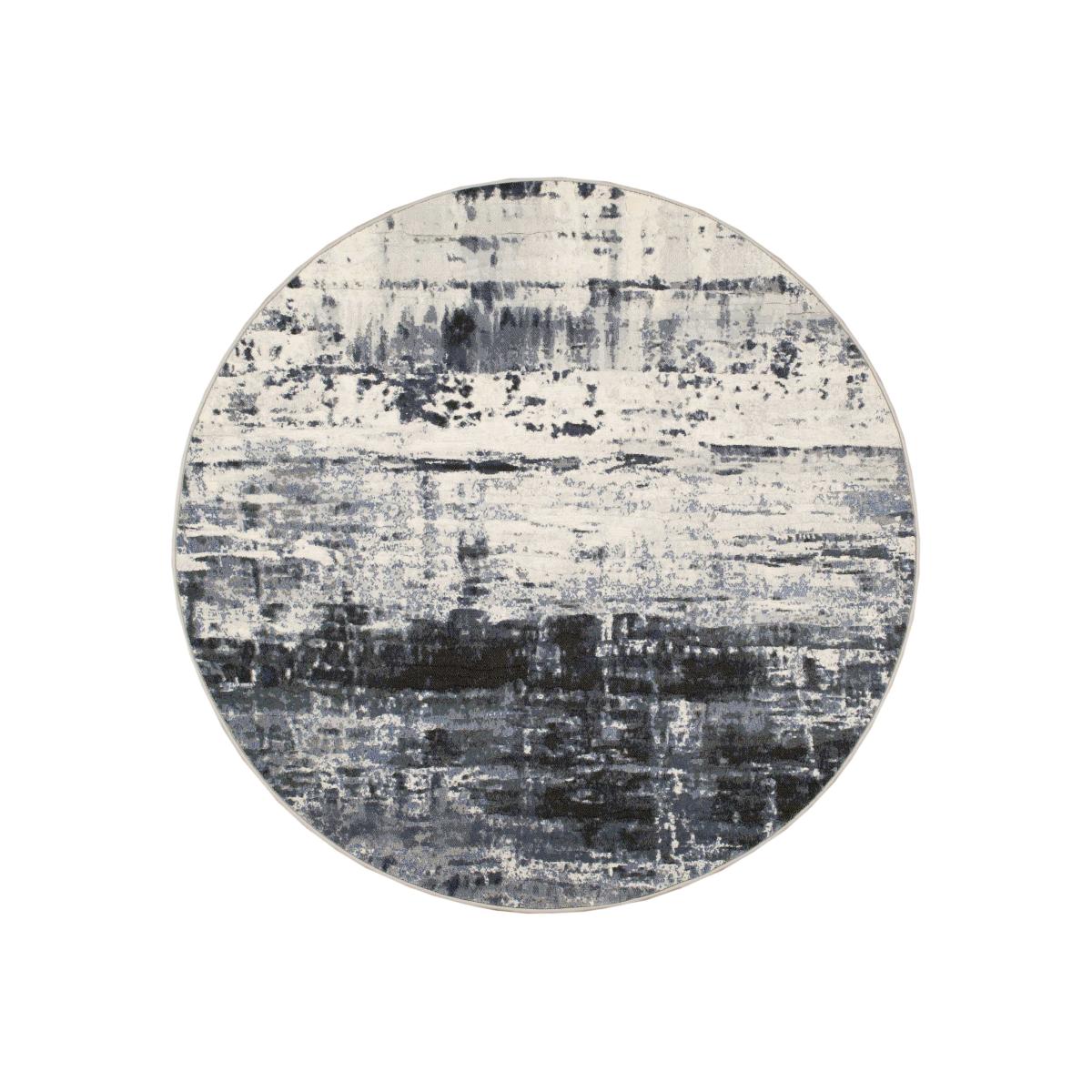 Galleria Abstract Circle 63378 6656 Rugs in Grey 160x160cm – image 1