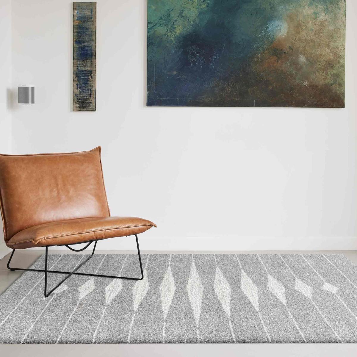 Mehari Abstract Modern Rugs 23352 5262 in Grey160x230cm – image 1