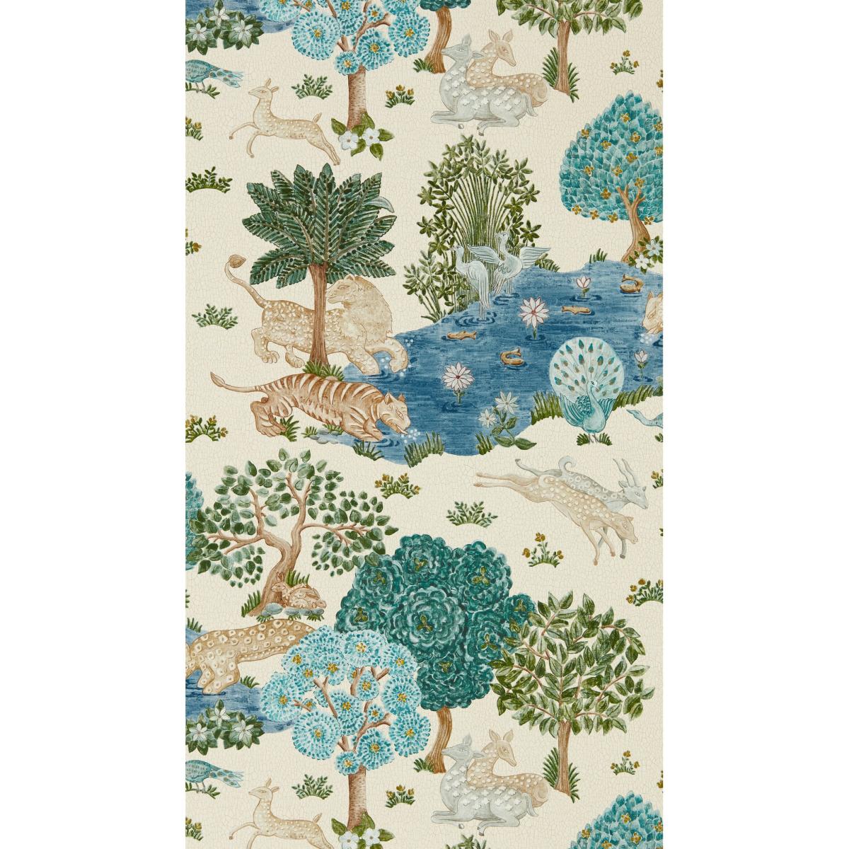 Pamir Garden Wallpaper 216766 by Sanderson in Cream Nettle Green Roll