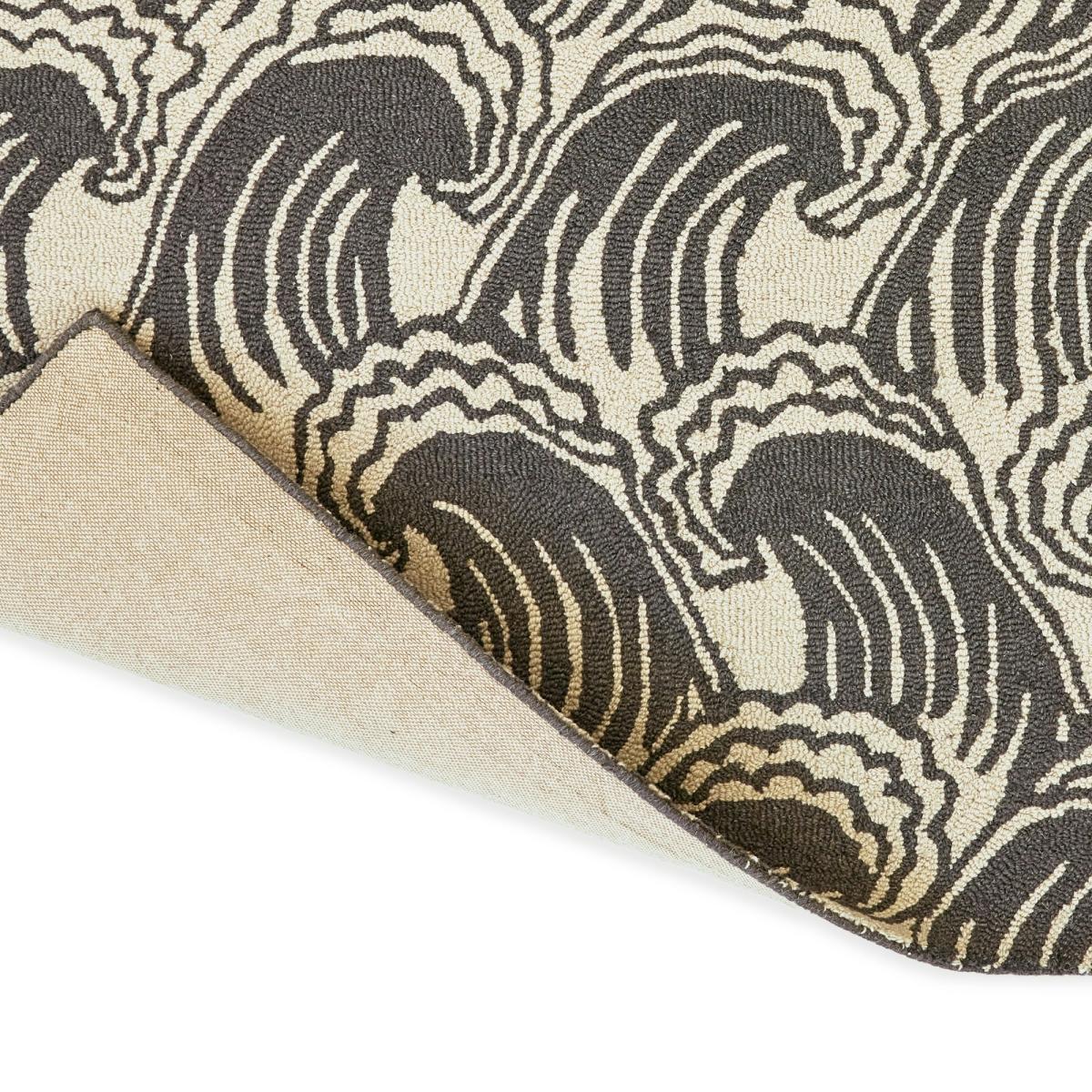 Ride The Wave 125605 Wool Rugs by Scion in Liquorice250x350cm – image 3