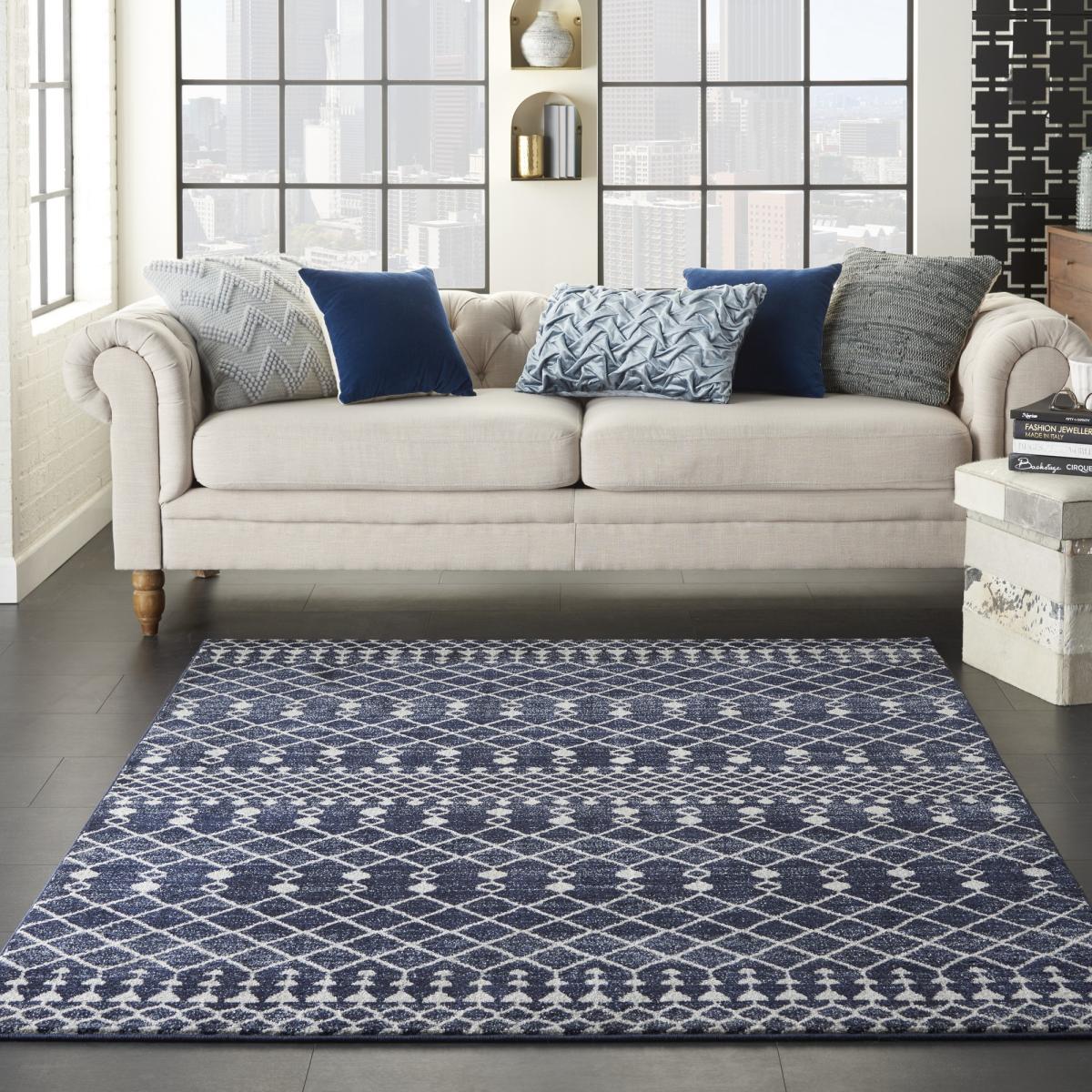 Palermo Rugs PMR03 in Navy Grey by Nourison 200x290cm – image 2