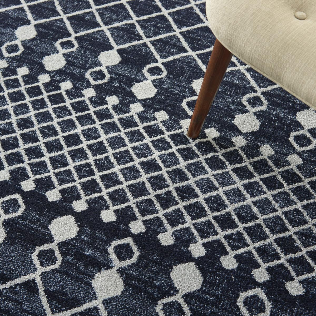 Palermo Rugs PMR03 in Navy Grey by Nourison 200x290cm – image 3
