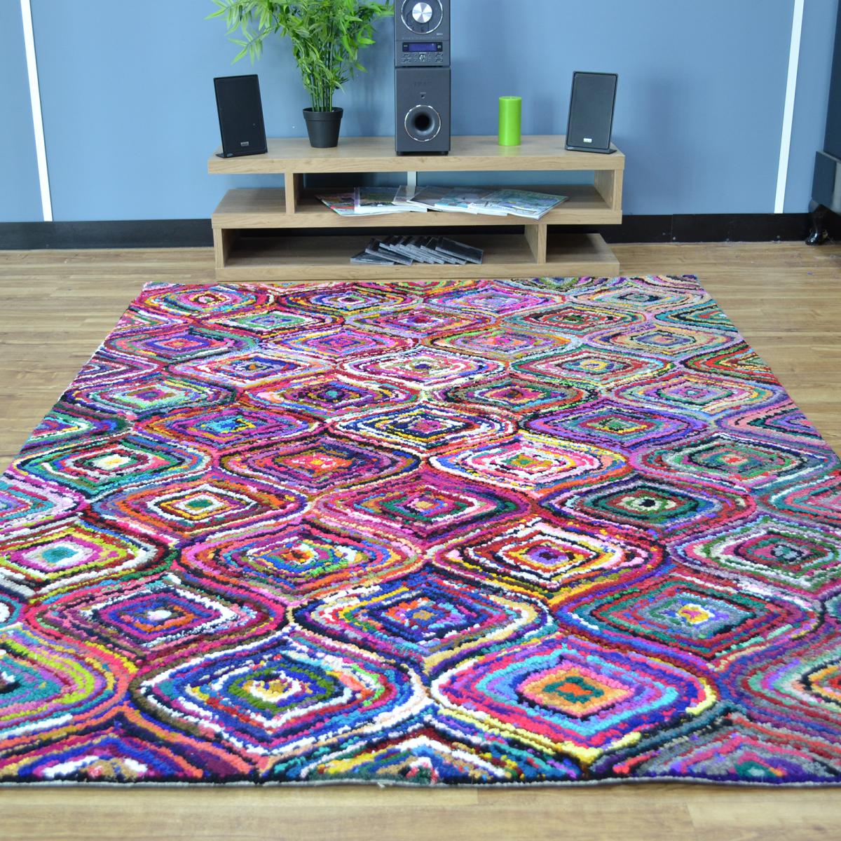 Cotton Chindi Aston Multicoloured Rugs 05 160x230cm – image 5