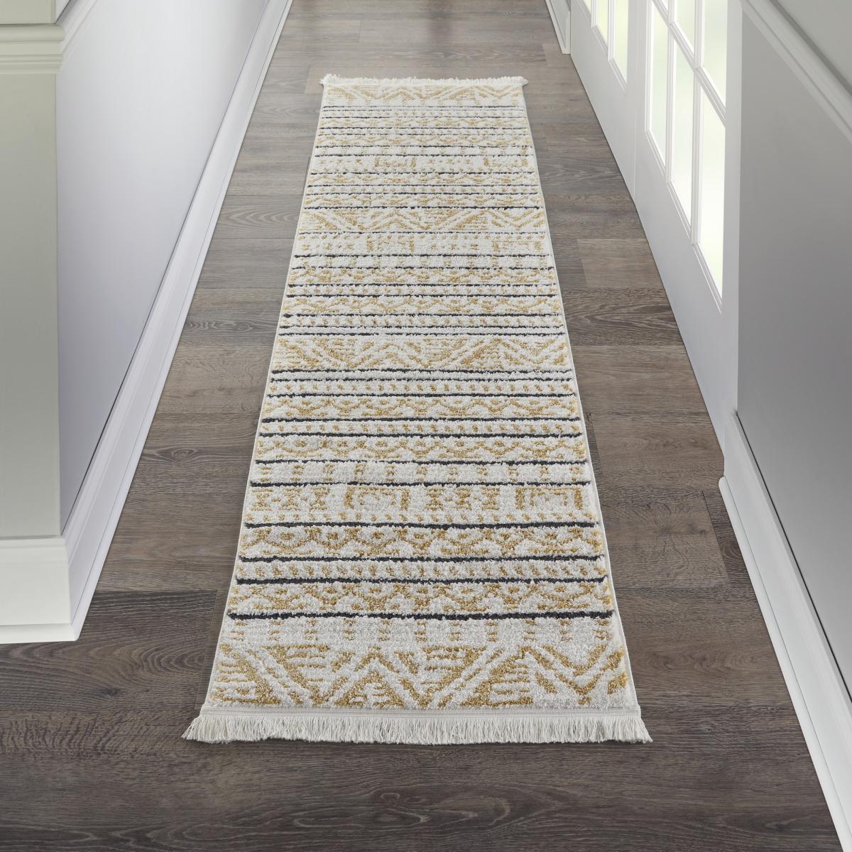 Kamala Hallway Runners DS503 by Nourison in Yellow&nbsp;66x229cm – image 5