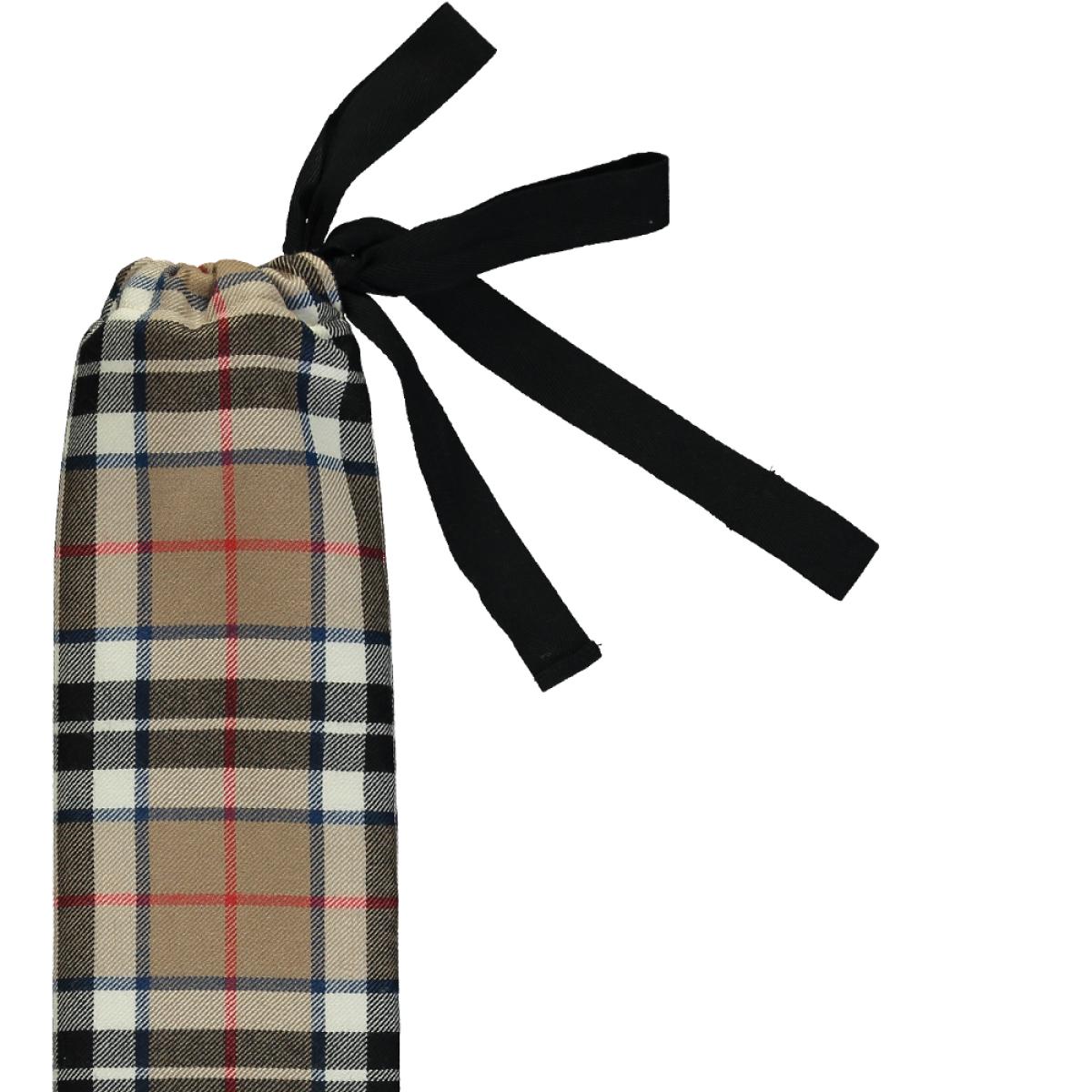 YuYu Tartan Hot Water Bottle in Thomson Camel 81x13cm – image 2